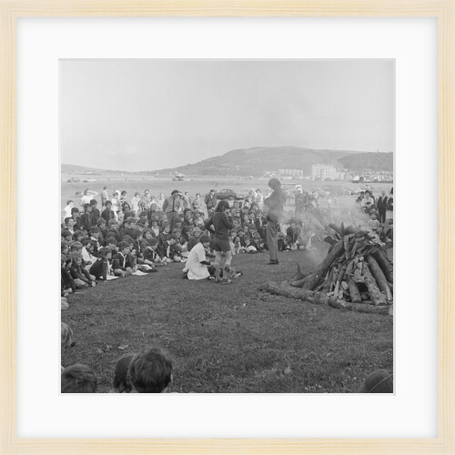 Cubs camp fire, Ramsey by Manx Press Pictures