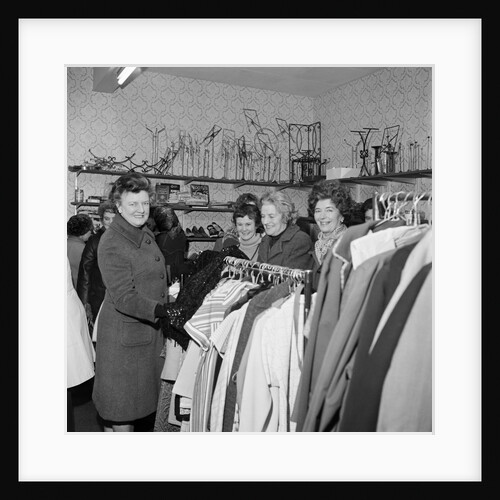 Lady Paul at jumble sale, Isle of Man by Manx Press Pictures