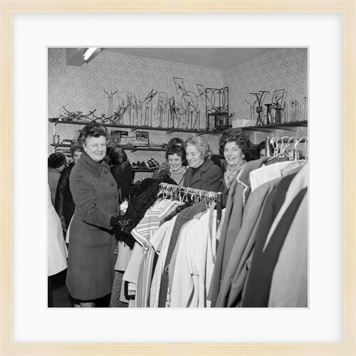 Lady Paul at jumble sale, Isle of Man by Manx Press Pictures