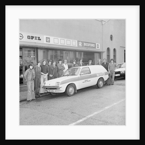 Bedford training van, Island Garages, Isle of Man by Manx Press Pictures
