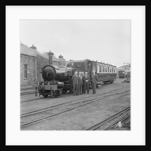 Train at Railway Station, Isle of Man by Manx Press Pictures