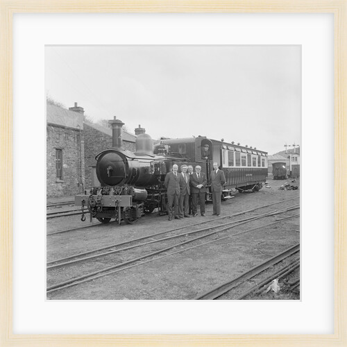 Train at Railway Station, Isle of Man by Manx Press Pictures