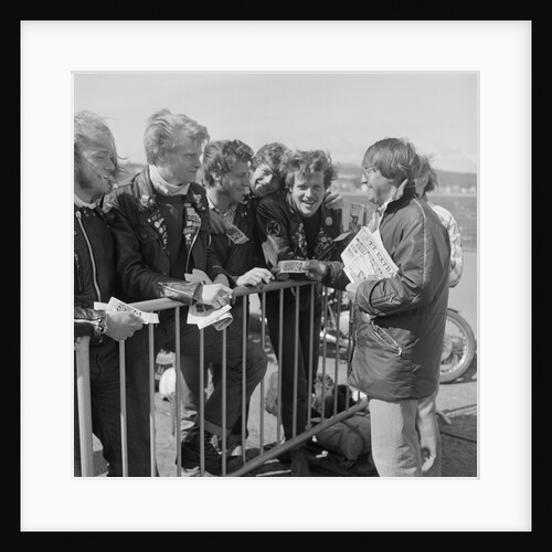 TT bikers waiting to leave on the boat by Manx Press Pictures
