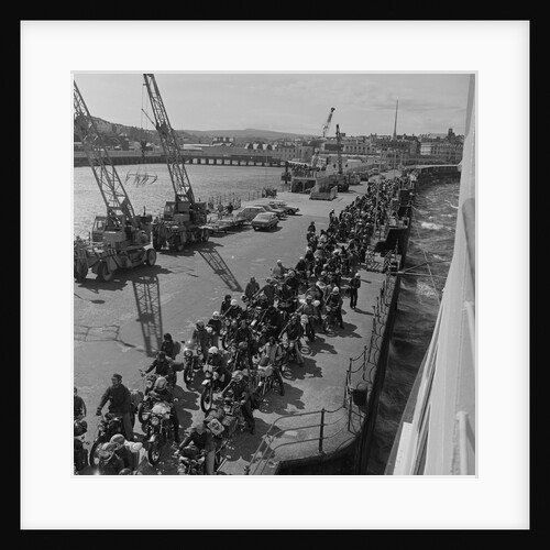 TT visitors waiting to leave on the boat by Manx Press Pictures