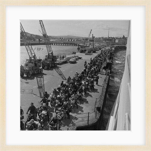 TT visitors waiting to leave on the boat by Manx Press Pictures