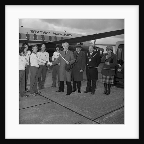Isle of Man Millennium Baton arrives at Ronaldsway Airport by Manx Press Pictures