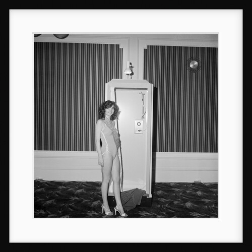 Miss Isle of Man in shower cubicle, Villiers, Douglas by Manx Press Pictures