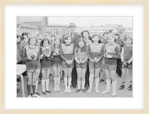 Girls netball competition, Peel School by Manx Press Pictures