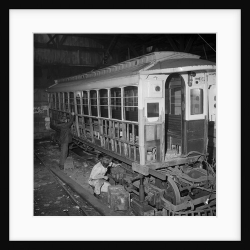 Manx Electric Railway car being rebuilt by Manx Press Pictures