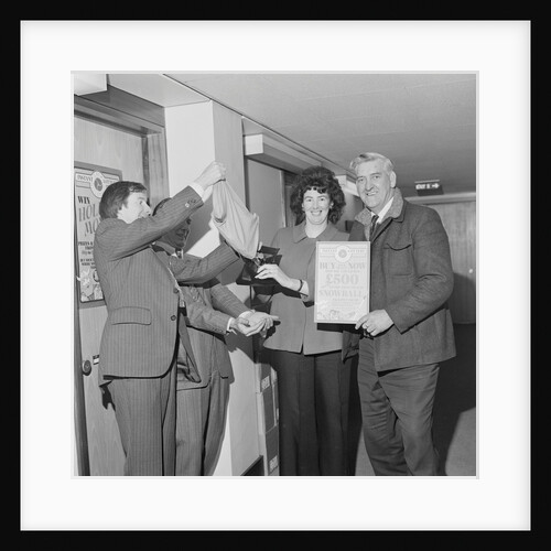 First £500 winner, Manx Lottery by Manx Press Pictures