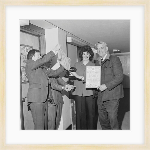 First £500 winner, Manx Lottery by Manx Press Pictures