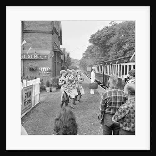 Filming Sea Side Special at Port St Mary Railway Station by Manx Press Pictures