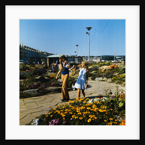 Holidaymakers in sunken gardens, Douglas Promenade by Manx Press Pictures