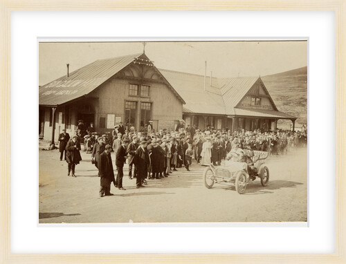 John S. Napier in an Arrol-Johnston,1905 Tourist Trophy motorcar race by Anonymous