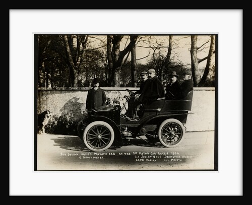 Sir Julian Orde's private motorcar at the first motorcar races 1904 by Anonymous