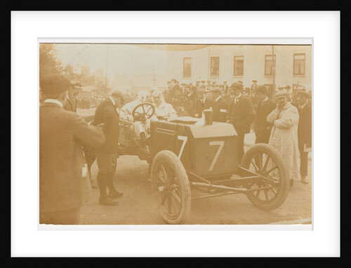 W.T. Clifford Earp in a Napier, 1905 Gordon Bennett Trials by George Bellett Cowen
