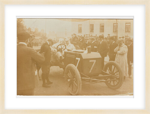 W.T. Clifford Earp in a Napier, 1905 Gordon Bennett Trials by George Bellett Cowen
