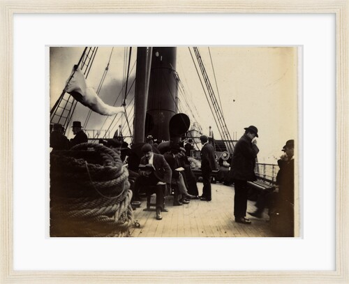 Passengers onboard an unnamed steamer by W. H. Tomkinson