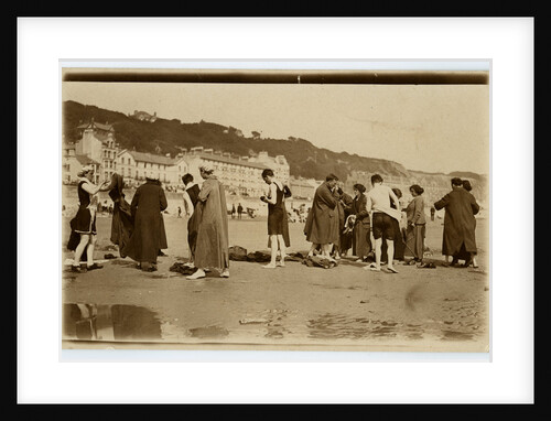 Bathers on Douglas beach by Anonymous