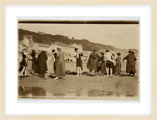 Bathers on Douglas beach by Anonymous