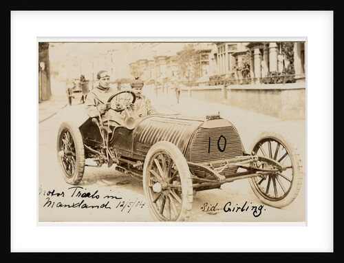 Sid Girling in a Wolseley, 1904 Gordon Bennett Trials by Anonymous