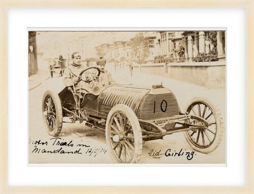 Sid Girling in a Wolseley, 1904 Gordon Bennett Trials by Anonymous