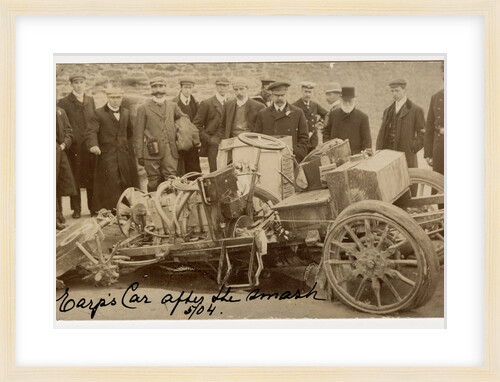 W.T. Clifford Earp, crash at 1904 Gordon Bennett Trials by Anonymous