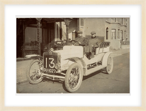 T.C. Pullinger in a Beeston Humber, 1907 Tourist Trophy motorcar race by Anonymous