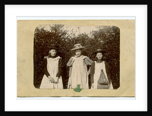 Annie or Nellie Cowell, Alice Corlett, Katie Corlett, schoolgirls by George Bellett Cowen