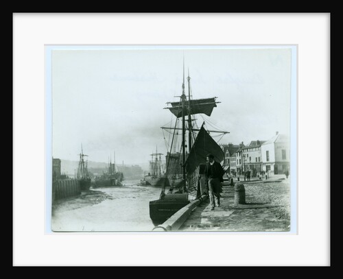 Douglas Inner Harbour and shipping by John Miller Nicholson