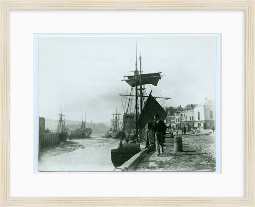 Douglas Inner Harbour and shipping by John Miller Nicholson