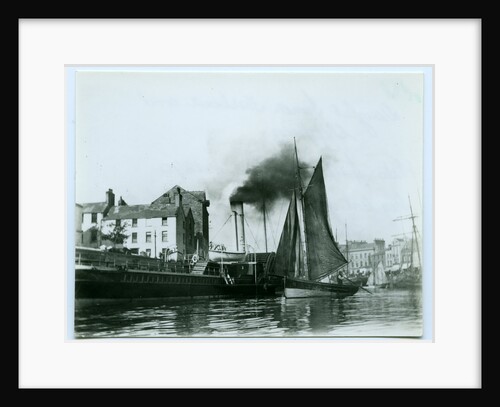 Douglas Inner Harbour and shipping by John Miller Nicholson
