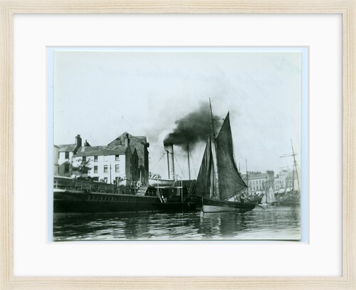 Douglas Inner Harbour and shipping by John Miller Nicholson