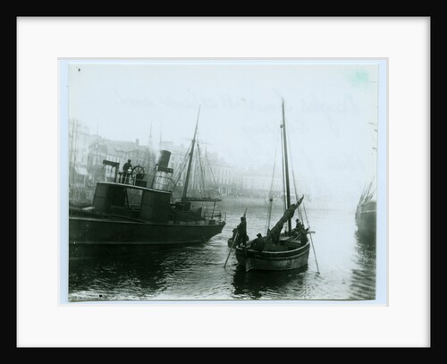 Douglas Inner Harbour and shipping by John Miller Nicholson