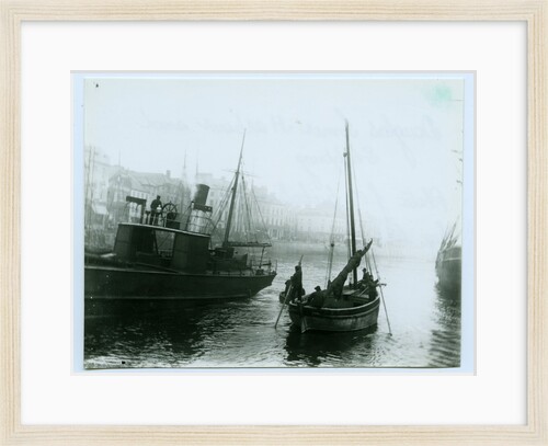 Douglas Inner Harbour and shipping by John Miller Nicholson