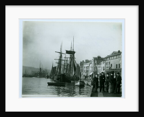 Douglas Inner Harbour and shipping by John Miller Nicholson