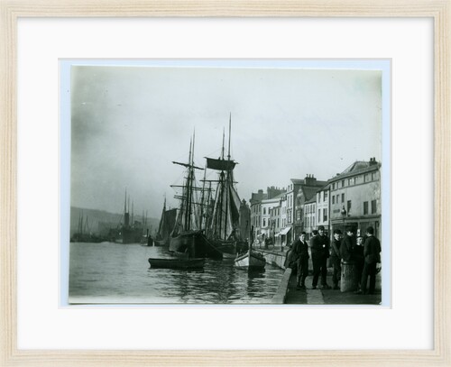 Douglas Inner Harbour and shipping by John Miller Nicholson