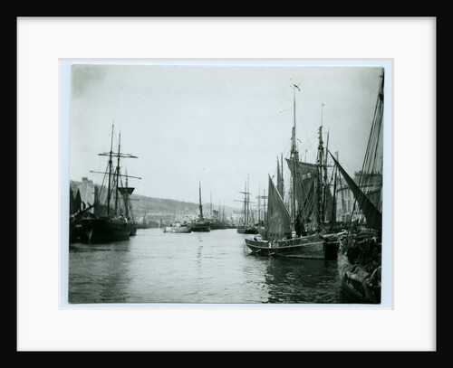 Douglas Inner Harbour and shipping by John Miller Nicholson