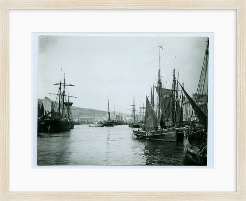 Douglas Inner Harbour and shipping by John Miller Nicholson