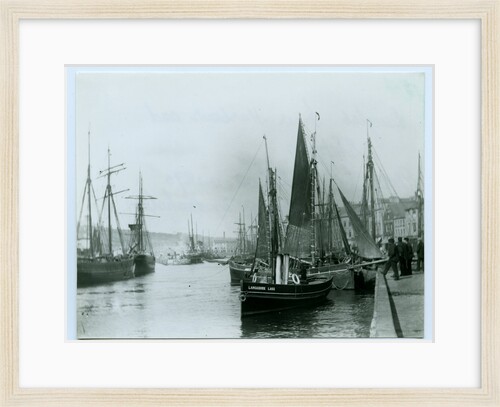 Douglas Inner Harbour and shipping by John Miller Nicholson
