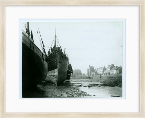 Douglas Inner Harbour and shipping by John Miller Nicholson