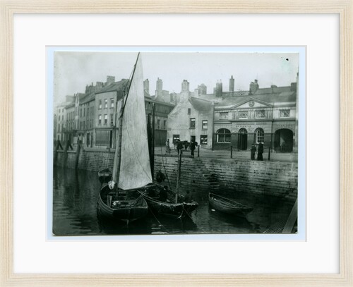 Douglas Inner Harbour and shipping by John Miller Nicholson