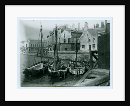 Douglas Inner Harbour and shipping by John Miller Nicholson