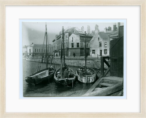 Douglas Inner Harbour and shipping by John Miller Nicholson
