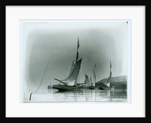 Douglas Outer Harbour and shipping by John Miller Nicholson
