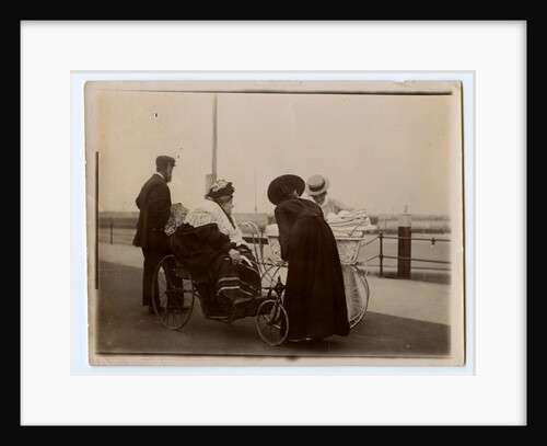 Ladies and gentleman at Ramsey harbour by Thomas Horsfell Midwood