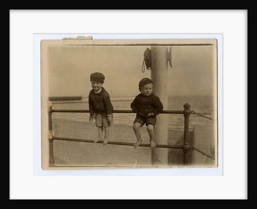 Small boys on Ramsey promenade by Thomas Horsfell Midwood