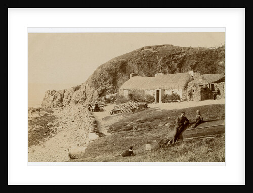 The cottage and beach at Niarbyl by George Bellett Cowen