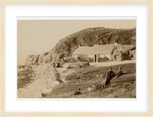 The cottage and beach at Niarbyl by George Bellett Cowen