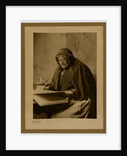 Mrs Morrison, Ballaugh Glen, study of an old Manx woman over 90 by George Bellett Cowen
